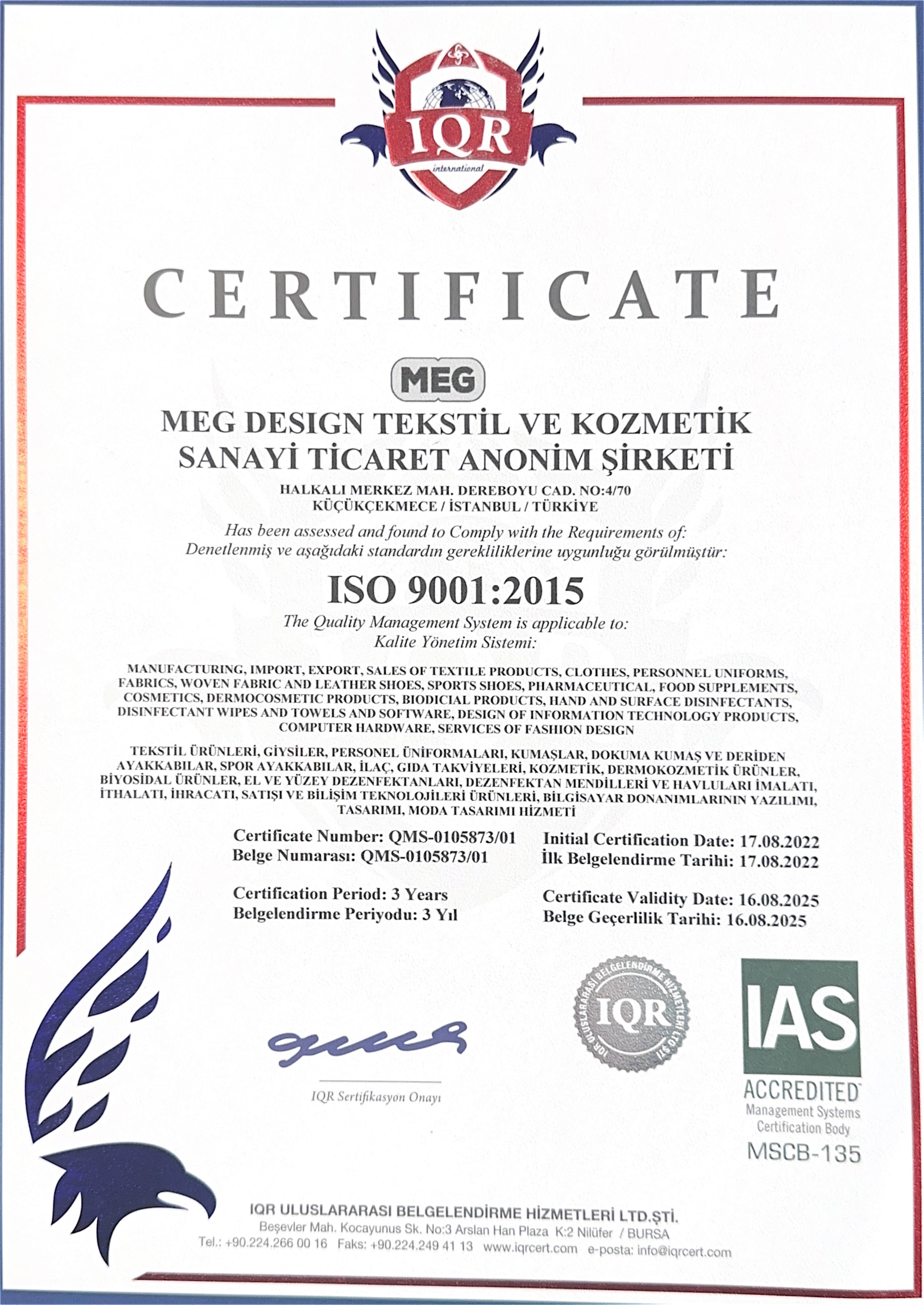 Certificate 1